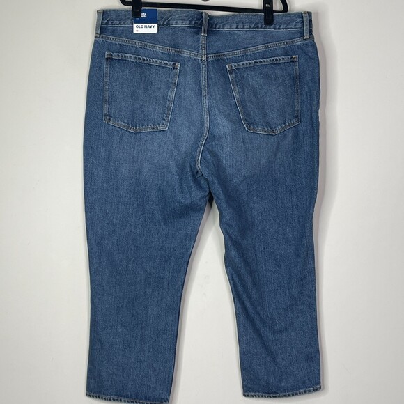 New Old Navy High Rise Slouchy Straight Crop Jeans Women's Size 18 - Picture 8 of 9